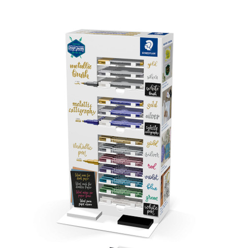 Staedtler 832 Metallic Marker Display Pack of 130 Assorted Tips