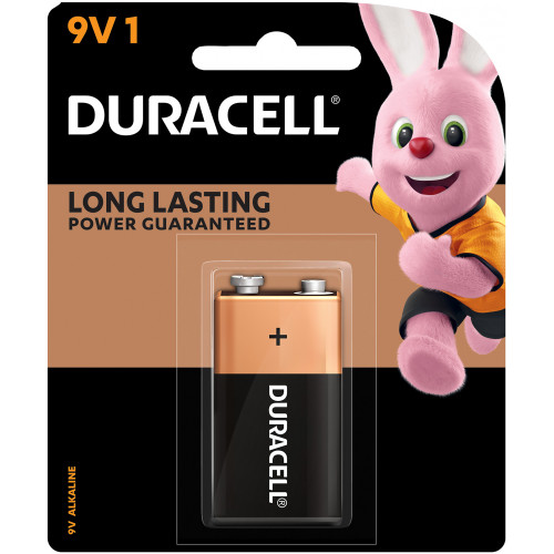 DURACELL ALKALINE BATTERY CARDED 9V 1/Card (Carded)