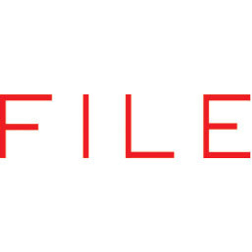 Shiny Pre-Inked Stamp - "FILE" Solid Text - Red