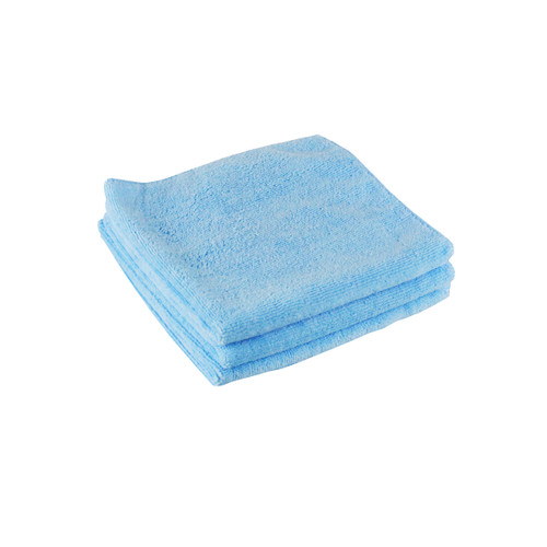 ITALPLAST Microfibre Cloths - Blue, Pack of 3