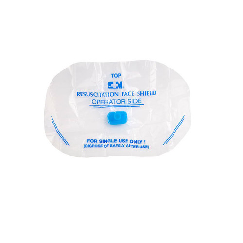 Surgical & Medical (S+M) Mask Resuscitation Face Shield, Each