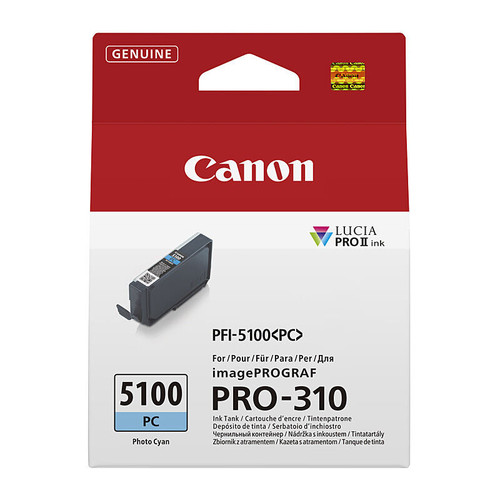 Canon PFI5100 Original Photo Cyan Ink Cartridge