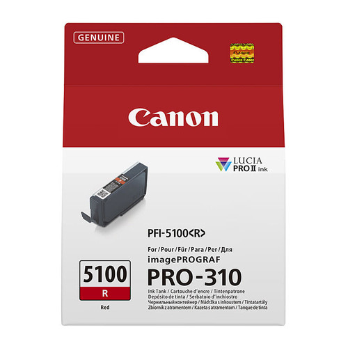 Canon PFI5100 Original Red Ink Cartridge