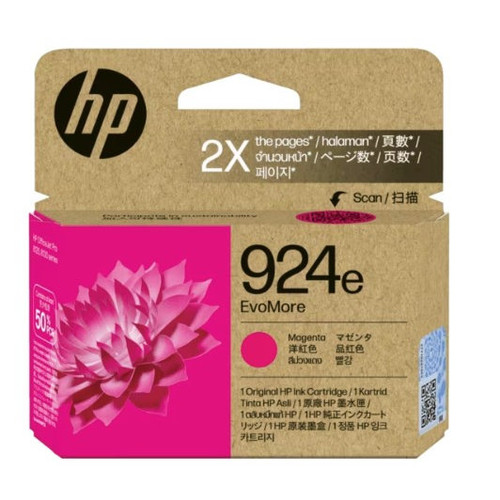 HP #924e EvoMore Original Magenta Ink Cartridge (4K0V8NA)