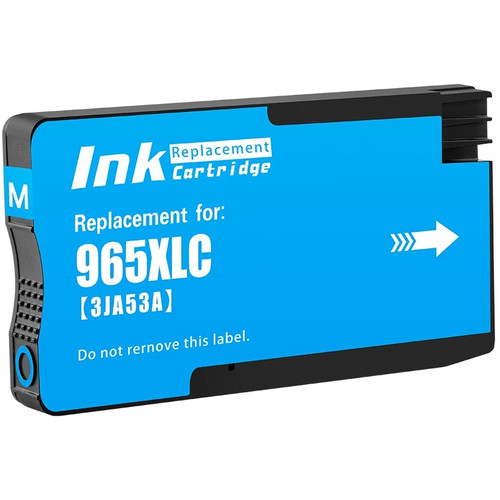 HP 965XL Compatible Cyan High Yield Inkjet Cartridge 3JA81AA - 1,600 Pages