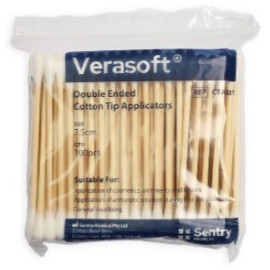 7.5cm Double Ended Cotton Tip Applicators (100pc)