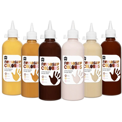 EC Friendship Colour Paint 500ml Set of 6 Colours