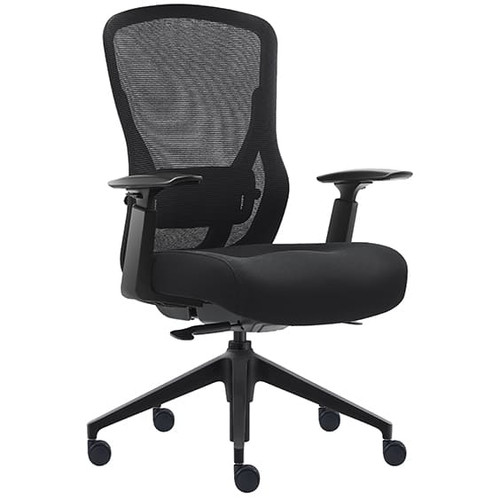 Mitz Executive Mesh Chair in Black Fabric