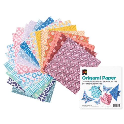Origami Paper - Double sided Pattern, Pack of 200