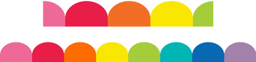Giggle & Grow Rainbow Scalloped Border