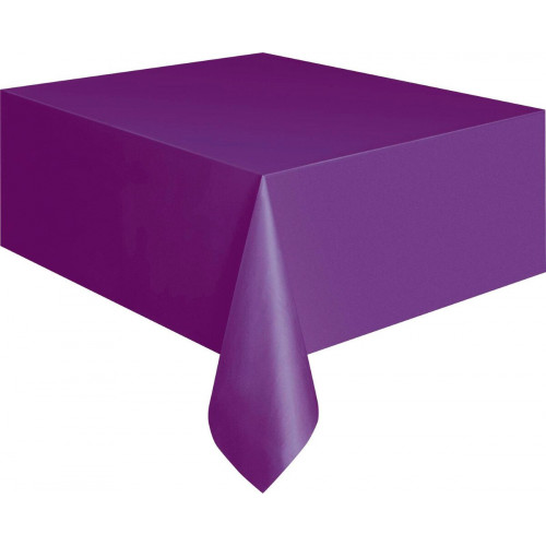 Deep Purple Unique Plastic Table cover Rectangle 137cm x 274cm (54" x 108")