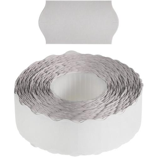 PERMANENT 22x12mm WHITE LABELS 1500 PER ROLL TO SUIT METO 722 SINGLE LINE PRICE GUN PACK OF 10 ROLLS