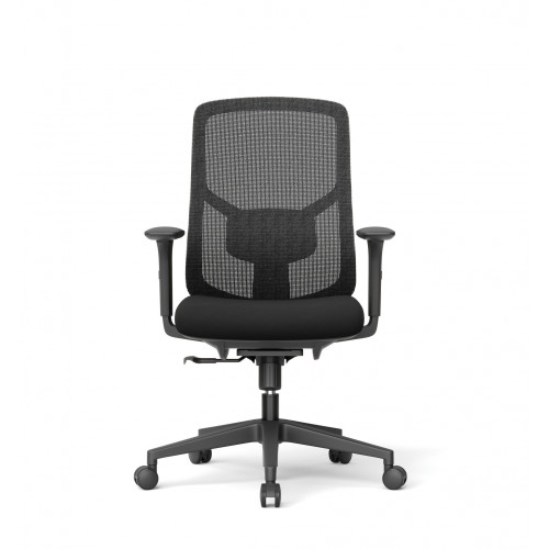 Nova Medium Back Mesh Task Chair Black, Each