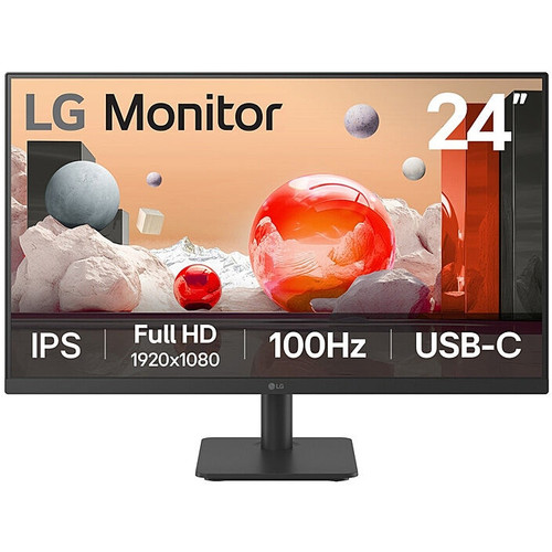 LG 24'' IPS Full HD 100Hz Monitor with USB C (65W PD), Each