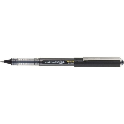 Uni-Ball UB150 Eye Rollerball Pen Ultra Micro 0.38mm Black, Box of 12