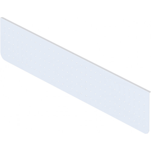 Arch Perforated Modesty Panel 1600mm White Powder Coated 1600W x 300H x 20D (mm)