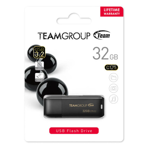 Team Group C175 32GB USB 3.2 G1 Flash Drive, Each