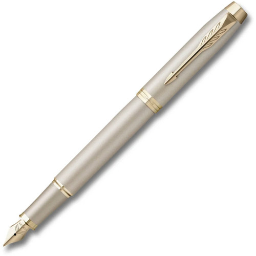 Pen Parker IM Monochrome Fountain Pen Med Nib Champagne, Each