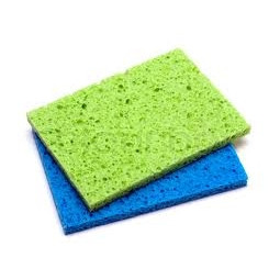 HOUSEHOLD SPONGES Carton of 12 Packs of 5 (3 Inner Packs of Orange, Blue, Green and Pink)