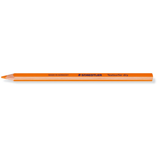 Staedtler 128 64 Textsurfer Dry Triangular Highlighter Pencil - Orange, Each