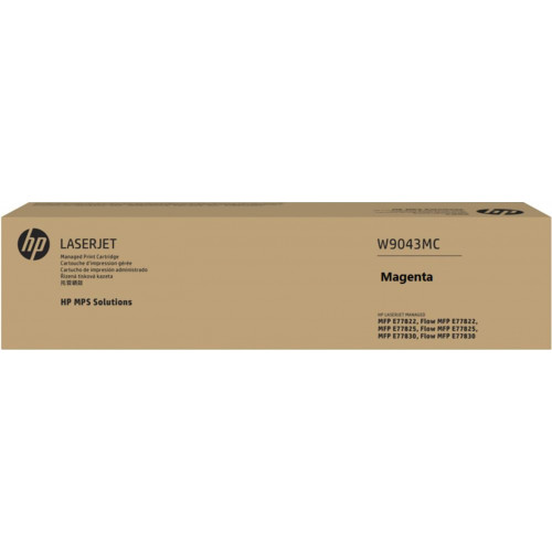 HP W9193MC Original Magenta Toner Cartridge with Yield 32,000 Pages Suits MFP/ Flow MFP E77822/ E77825/ E77830, Each