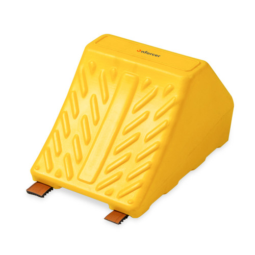 Truck Wheel Chock Plastic - Yellow