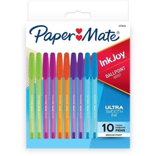 PAPERMATE INKJOY 100 BALLPOINT PENS FASHION ASSORTED 10 PACK ( 2179214 )