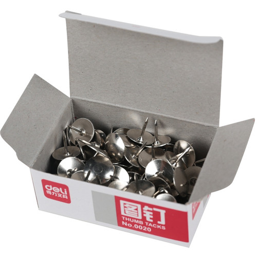 Drawing Pins / Thumb Tacks Pack of 100 Silver