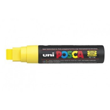 Uni POSCA PC-17K Paint Marker 15mm Extra Broad Yellow Pack Of 5