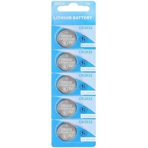 CR2032 Button Battery home Brand, Card of 5