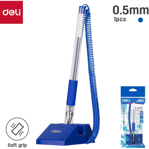 Deli Desk Pen Stand Blue, Each