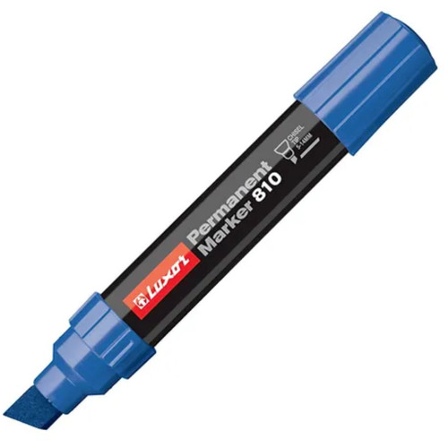 Luxor Jumbo Permanent Marker 810, Blue Each