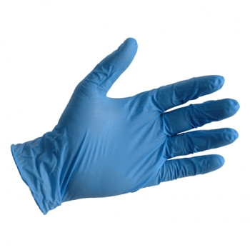 Disposable Blue Nitrile Gloves Powder and Latex Free Large Carton of 1000 (SR1303)