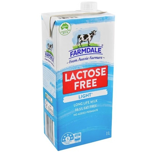 Farmdale Lactose-Free Light Long Life Milk, 1 Litre