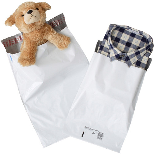 POLY COURIER BAGS 350mm x 480mm + 50mm Flap 65um BX500 (CBAG03)