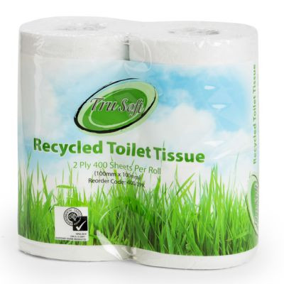 TOILET ROLLS Tru Soft 100% Recycled 2 Ply 400 Sht Ctn48