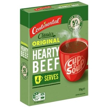 SOUP Cup-A-Soup Hearty Beef 4 Serve