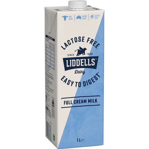 LIDDELLS LACTOSE FREE LONG LIFE MILK 1 Litre, Full Cream