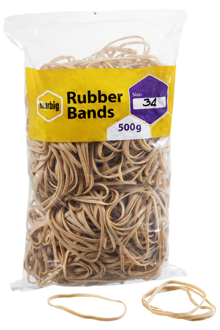 MARBIG RUBBER BANDS No 34 500gm Bag