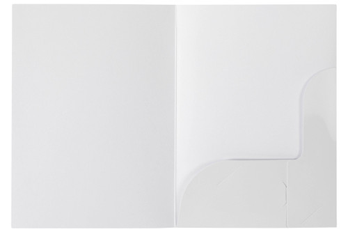 MARBIG PRESENTATION FOLDERS A5 Gloss White Pk10