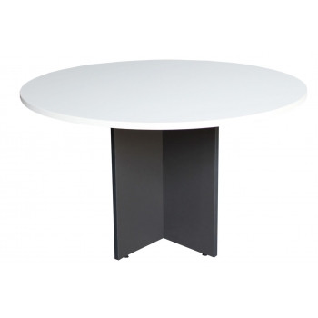 FOI ROUND MEETING TABLE White/Ironstone 1200(diameter)x720