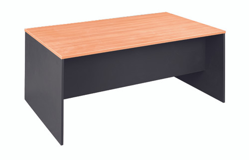 ATL DESK BEECH & IRONSTONE 1200W X 600D X 720H *** CURRENT AVAILABILITY AND PRICING NEEDS TO BE RECONFIRMED ***