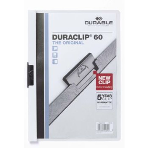 DURABLE DURACLIP 60 DOCUMENT FILE A4 60 SHEET CAP WHITE