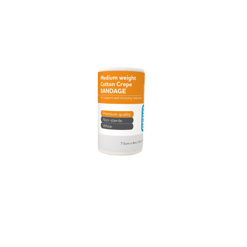 AEROCREPE Medium Cotton Crepe Bandage 7.5cm x 4M, Each