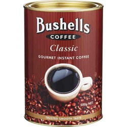 BUSHELLS COFFEE Classic Powdered 500gm Tin