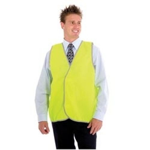 ZIONS HIVIS SAFETY WEAR Daytime HiVis Safety Vest - Large, Yellow