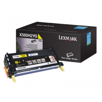 LEXMARK X560H2YG ORIGINAL YELLOW TONER CARTRIDGE 10K Suits X560