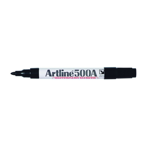 ARTLINE 500A WHITEBOARD MARKER 2mm Med Bullet Black