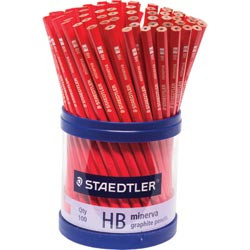 Staedtler 130 Minerva Graphite Pencil - HB, Cup of 100