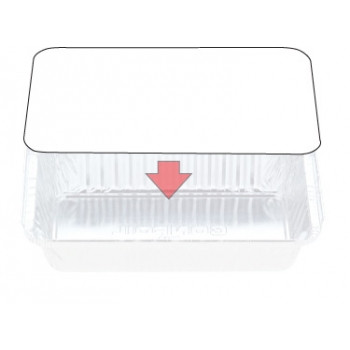 CONFOIL CONTAINER BOARD LID To Suit Confoil 7119 and 7219 Foil Containers, Pk500